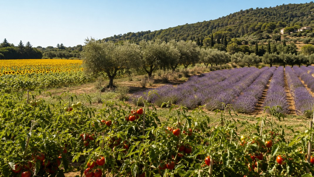 besoins en soleil tomate olivier lavande tournesol